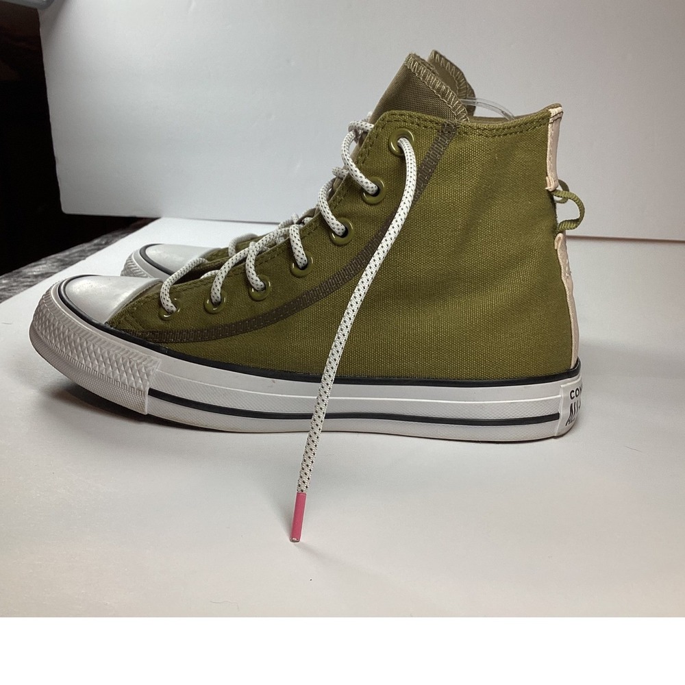 Converse Olive Green High Top Sneakers - Picture 4 of 16